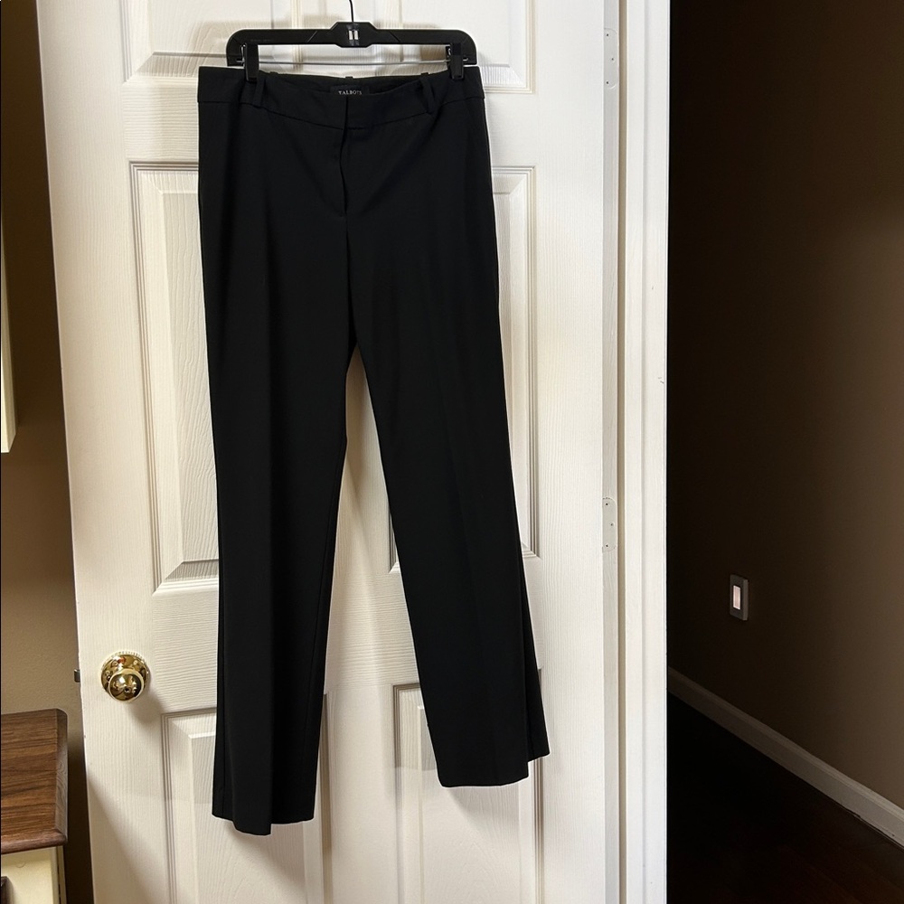 Talbots Signature Straight Leg Black Dress Pants Size 8